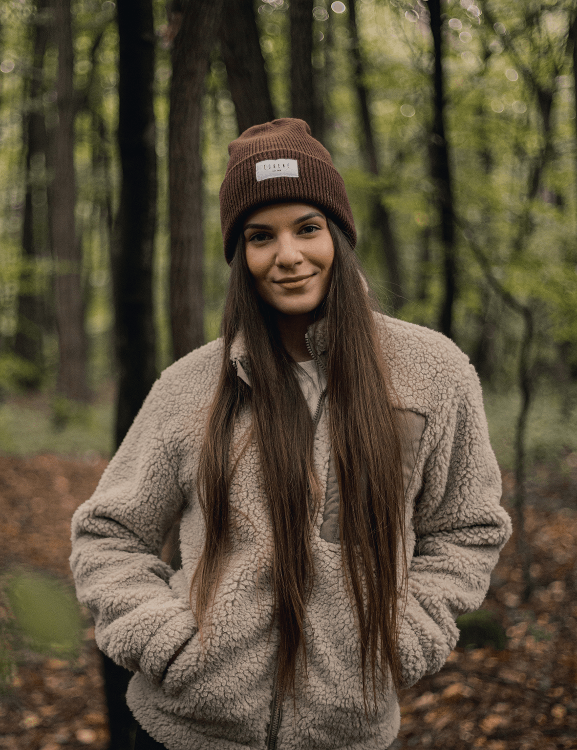 Čiapka - Tmavohnedá