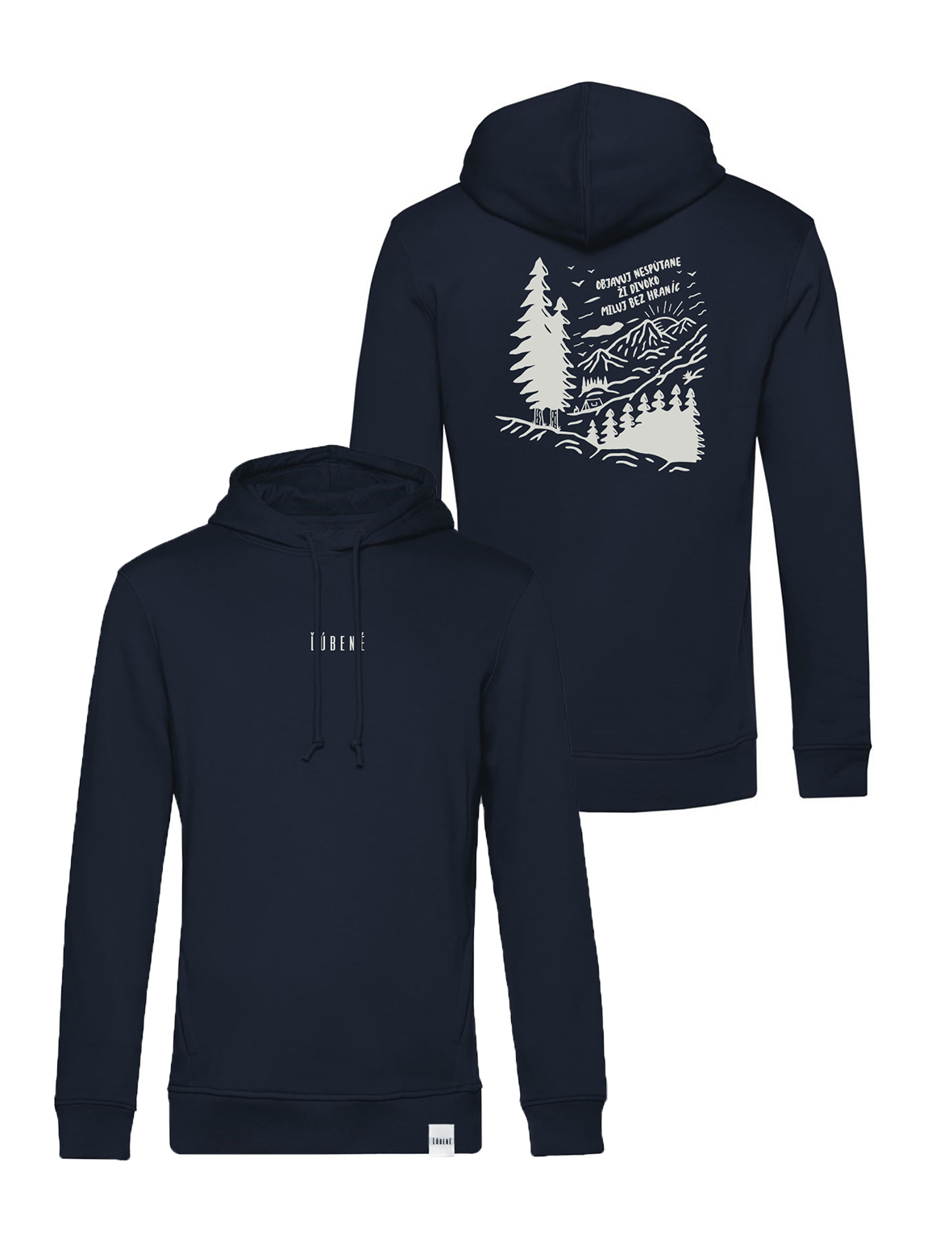 Mikina Objavuj nespútane, ži divoko, miluj bez hraníc - Unisex